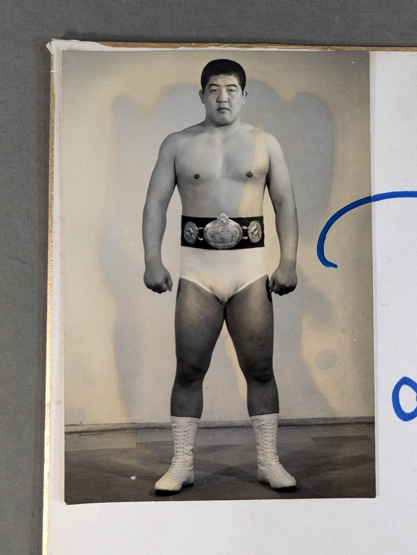 田中忠治(白黒ブロマイド貼付)