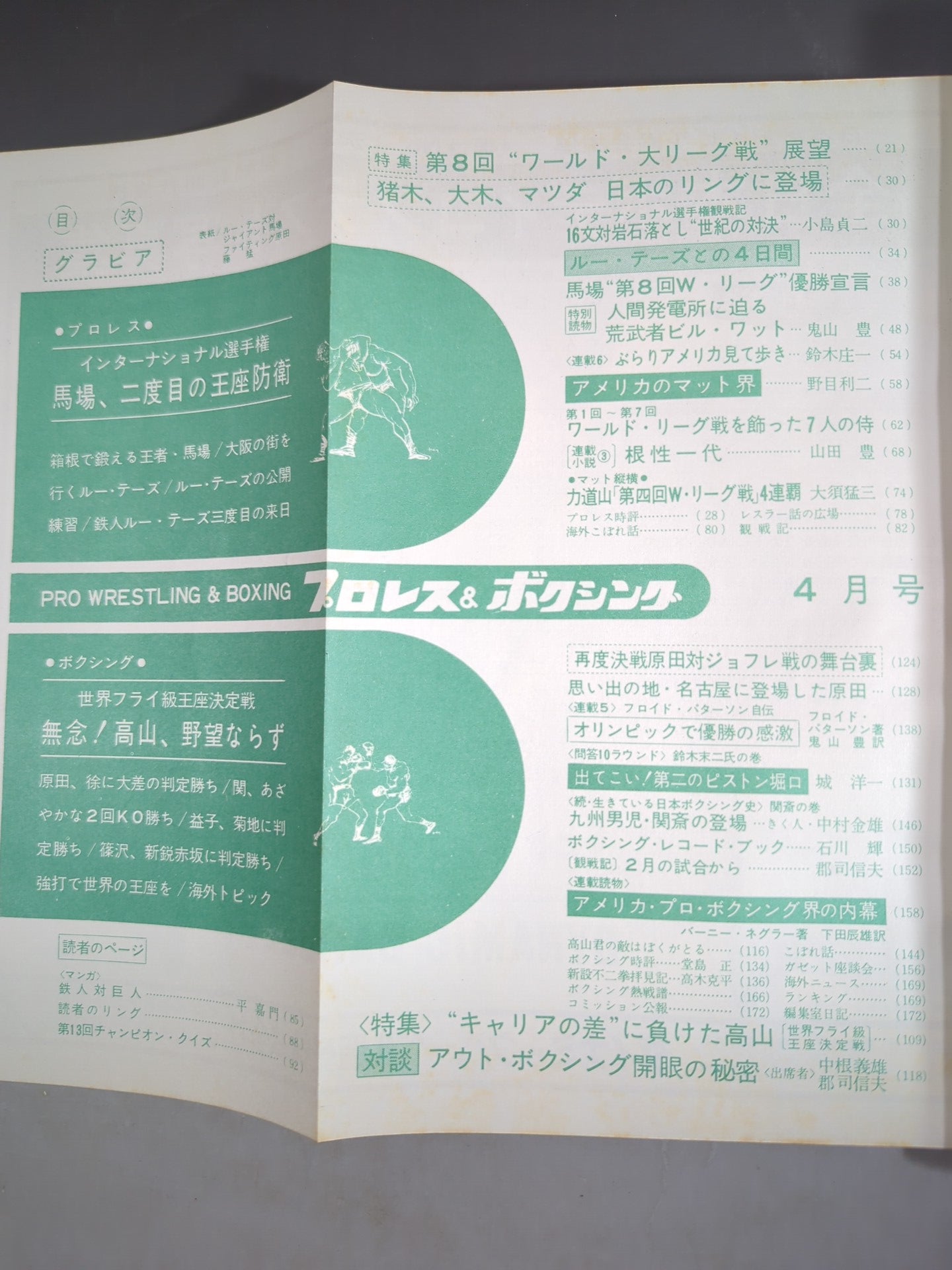 プロレス&ボクシング 1966年4月号