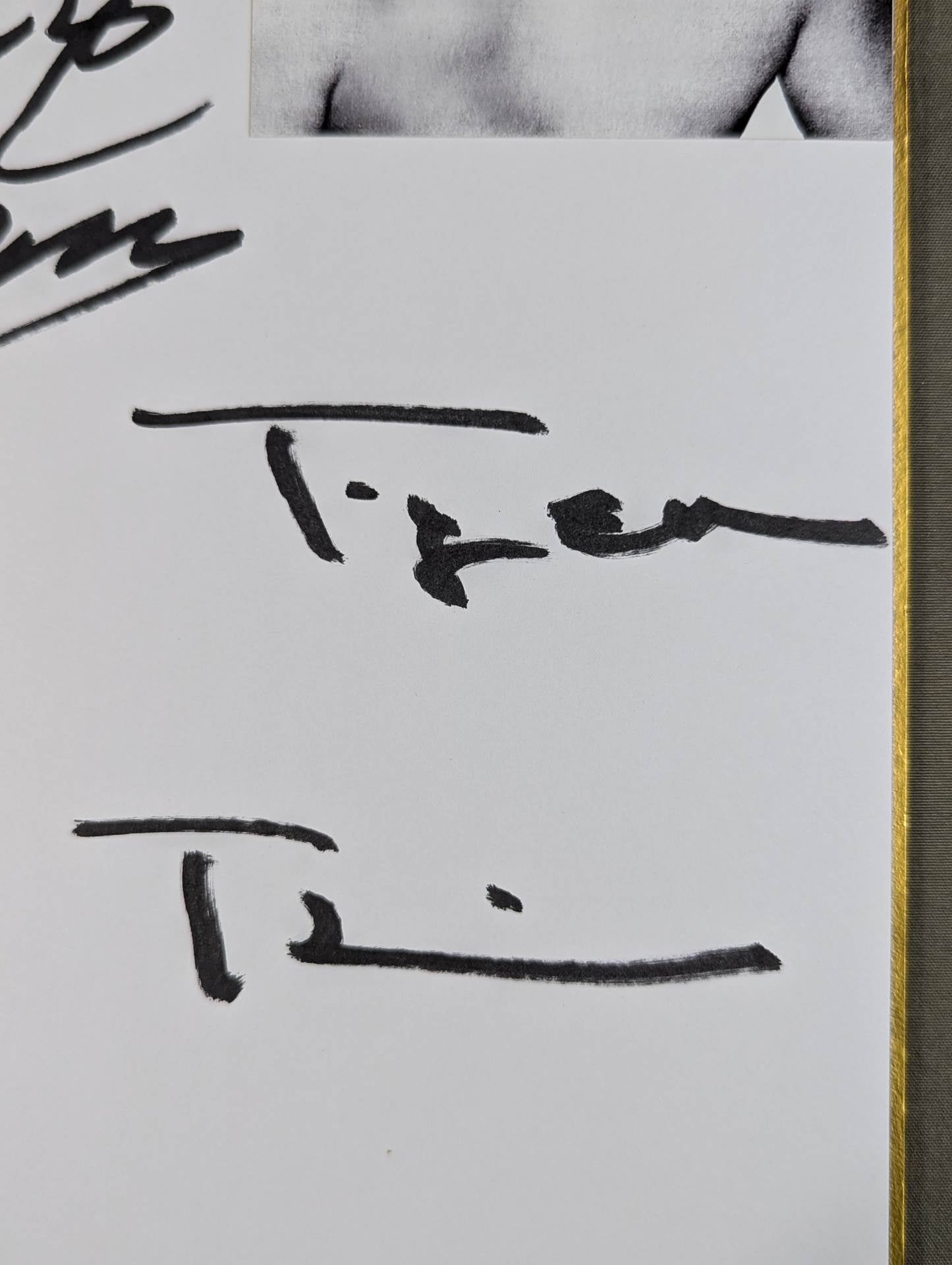 キラー・カーン＆タイガー戸口(白黒ブロマイド貼付)