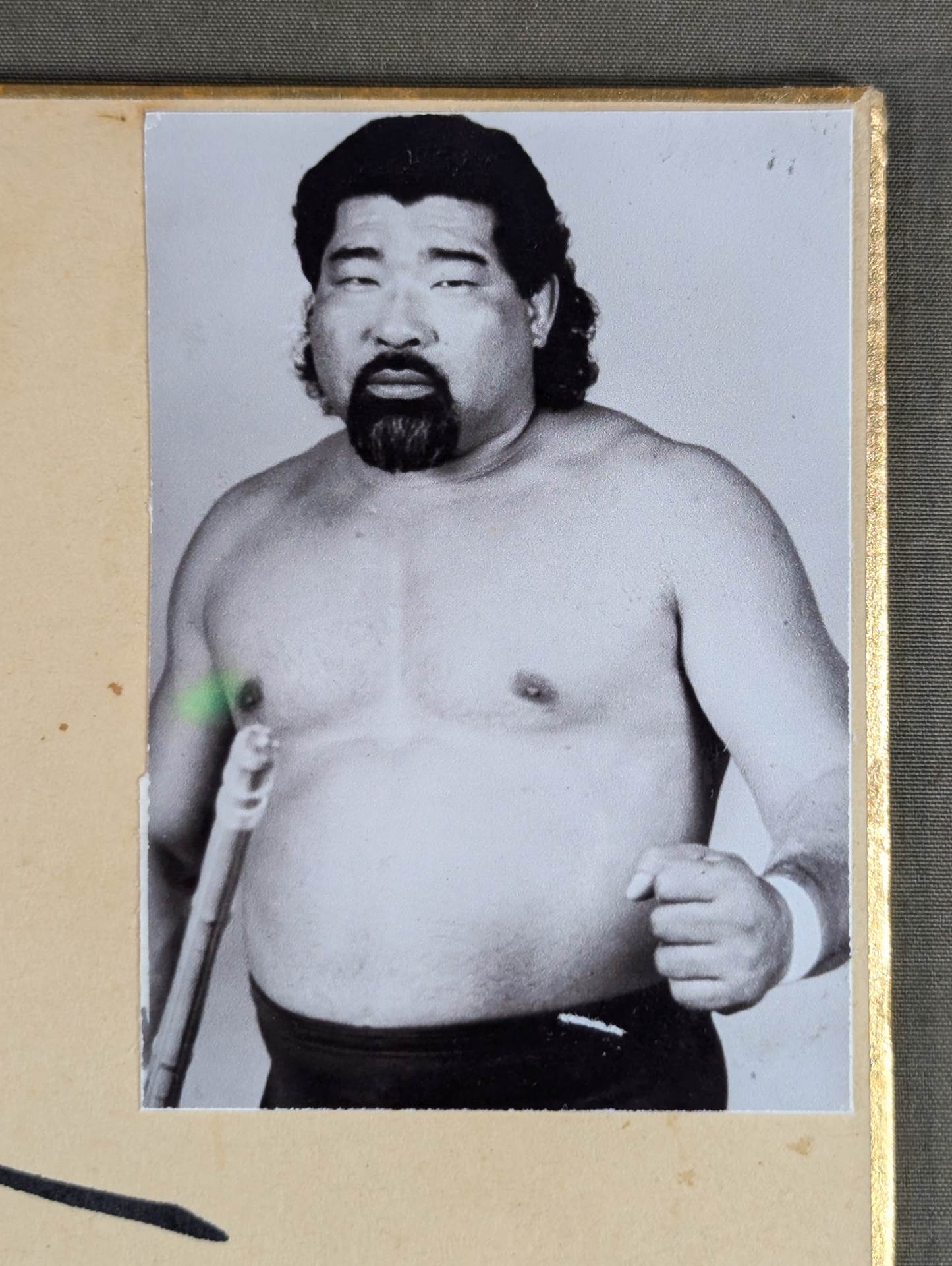 タイガー戸口(白黒ブロマイド貼付)