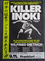 キラー猪木　ポスター ☆ドイツ版☆KILLER INOKI アントニオ猪木vsウィルフレッド