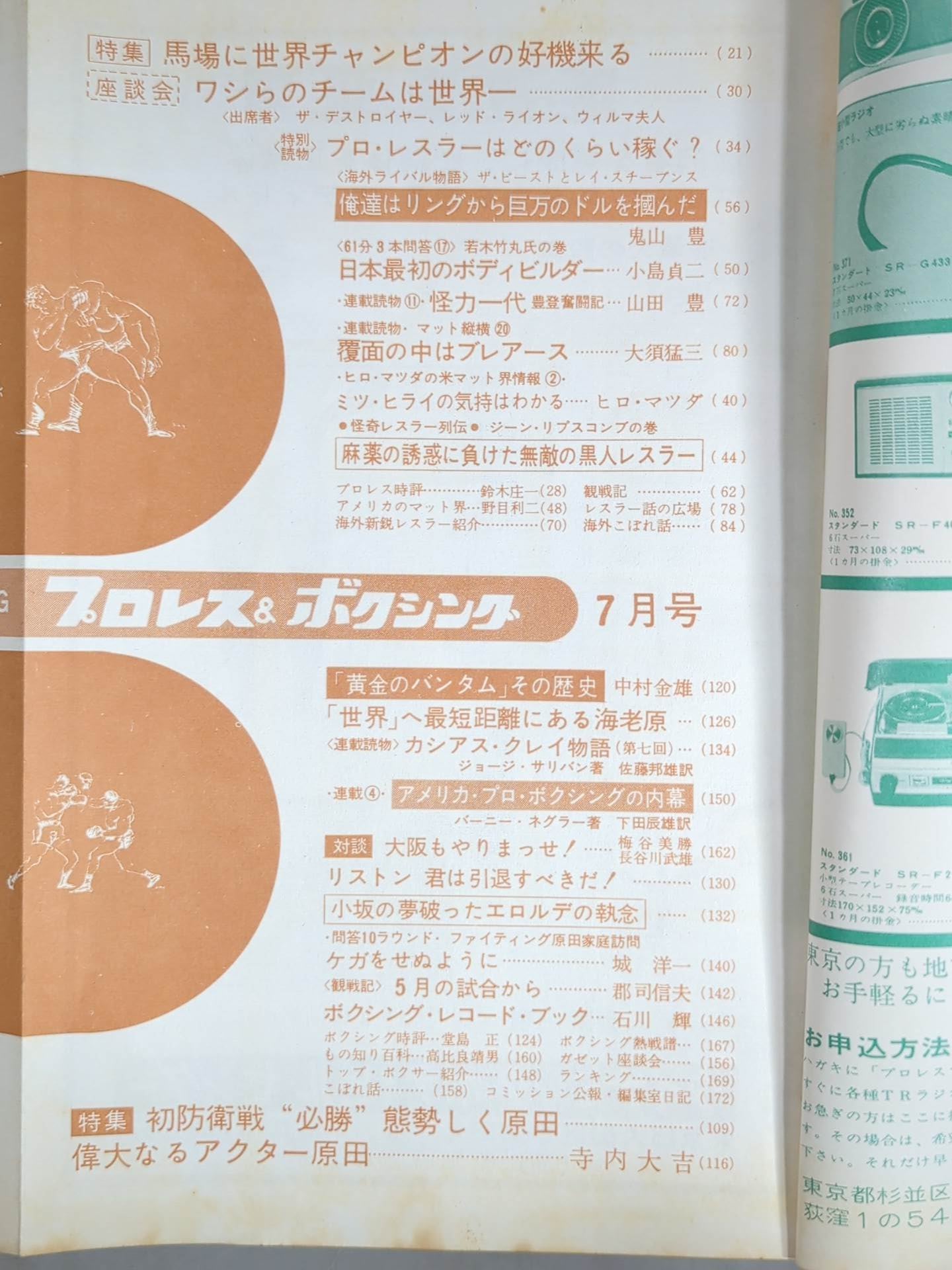 プロレス&ボクシング 1965年7月号