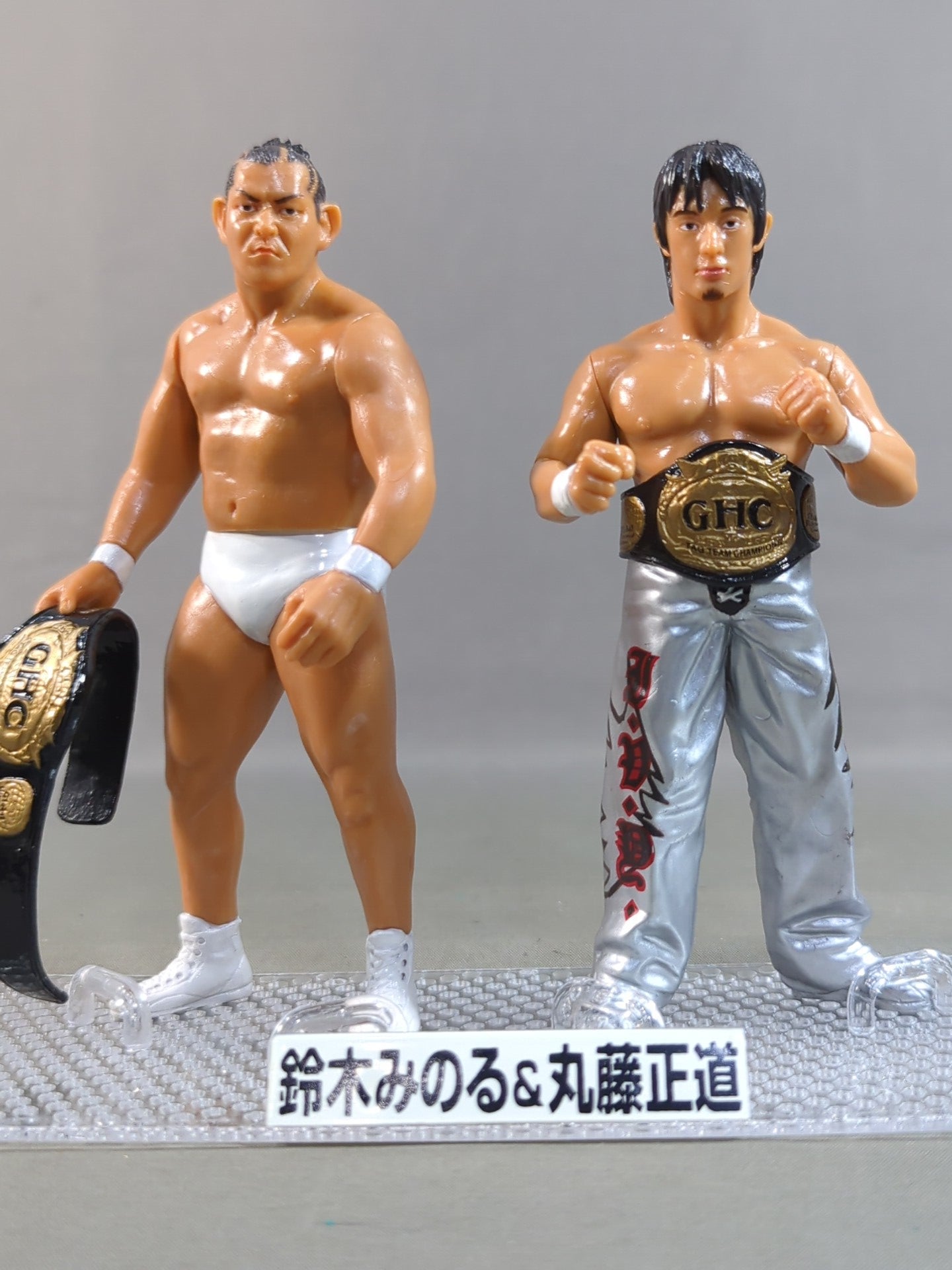 Minoru Suzuki (white) & Naomichi Marufuji  (silver)
