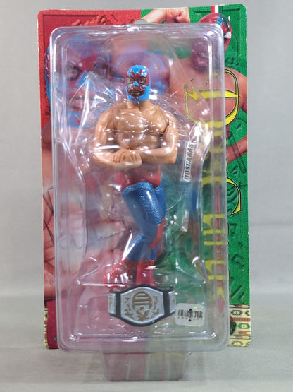 Dos Caras  (with light blue mask and UWA belt)