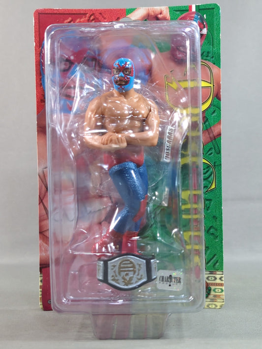 Dos Caras  (with light blue mask and UWA belt)