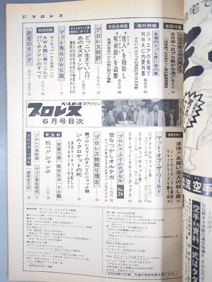 月刊プロレス 1973年6月号