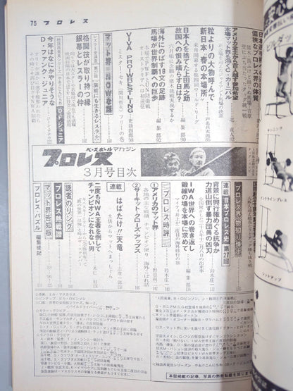 月刊プロレス 1977年3月号