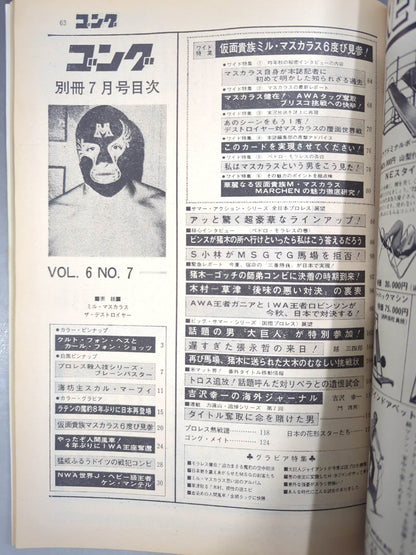 別冊ゴングVol.6 No.7