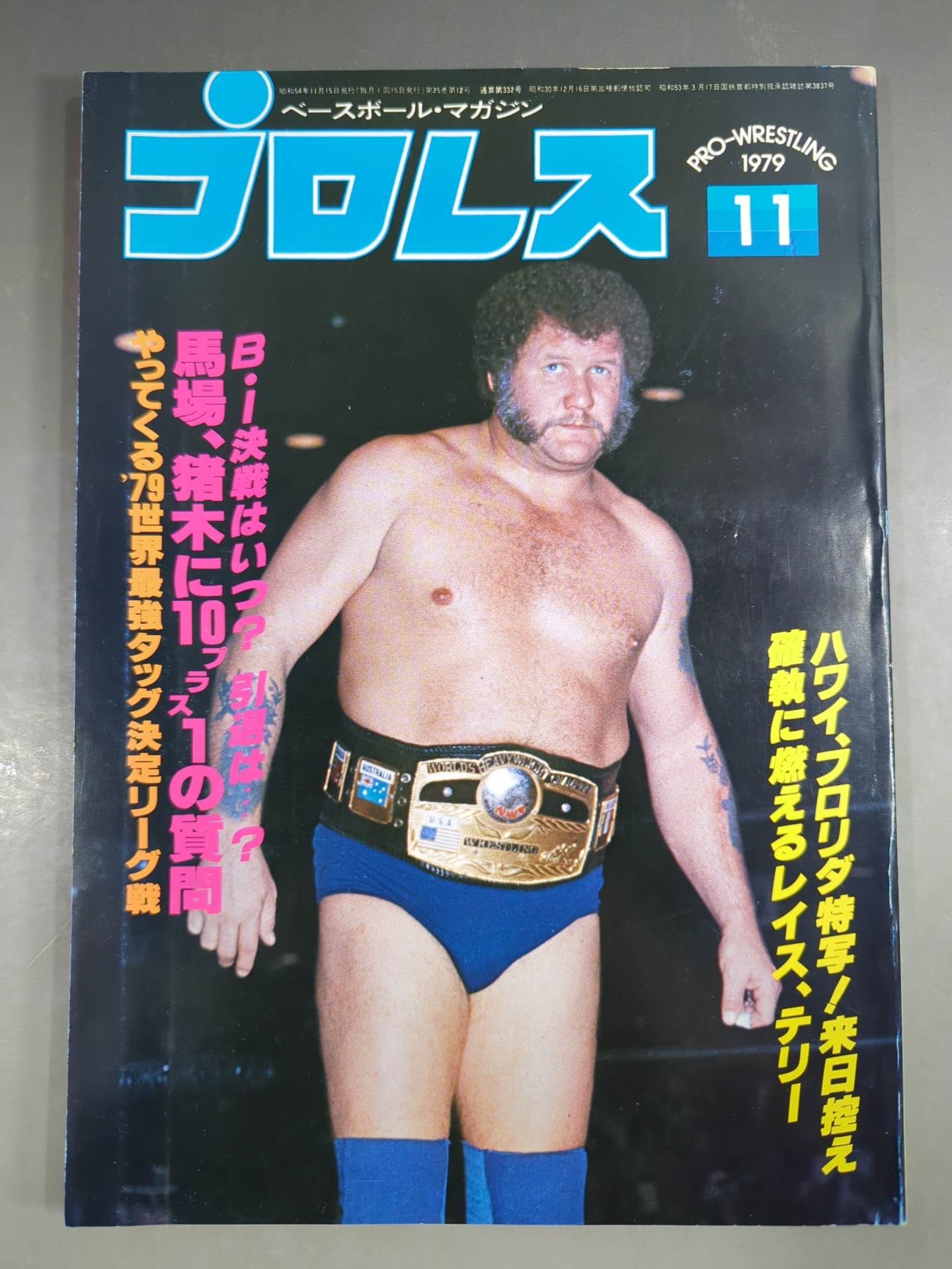 Monthly Pro Wrestling November 1979 issue