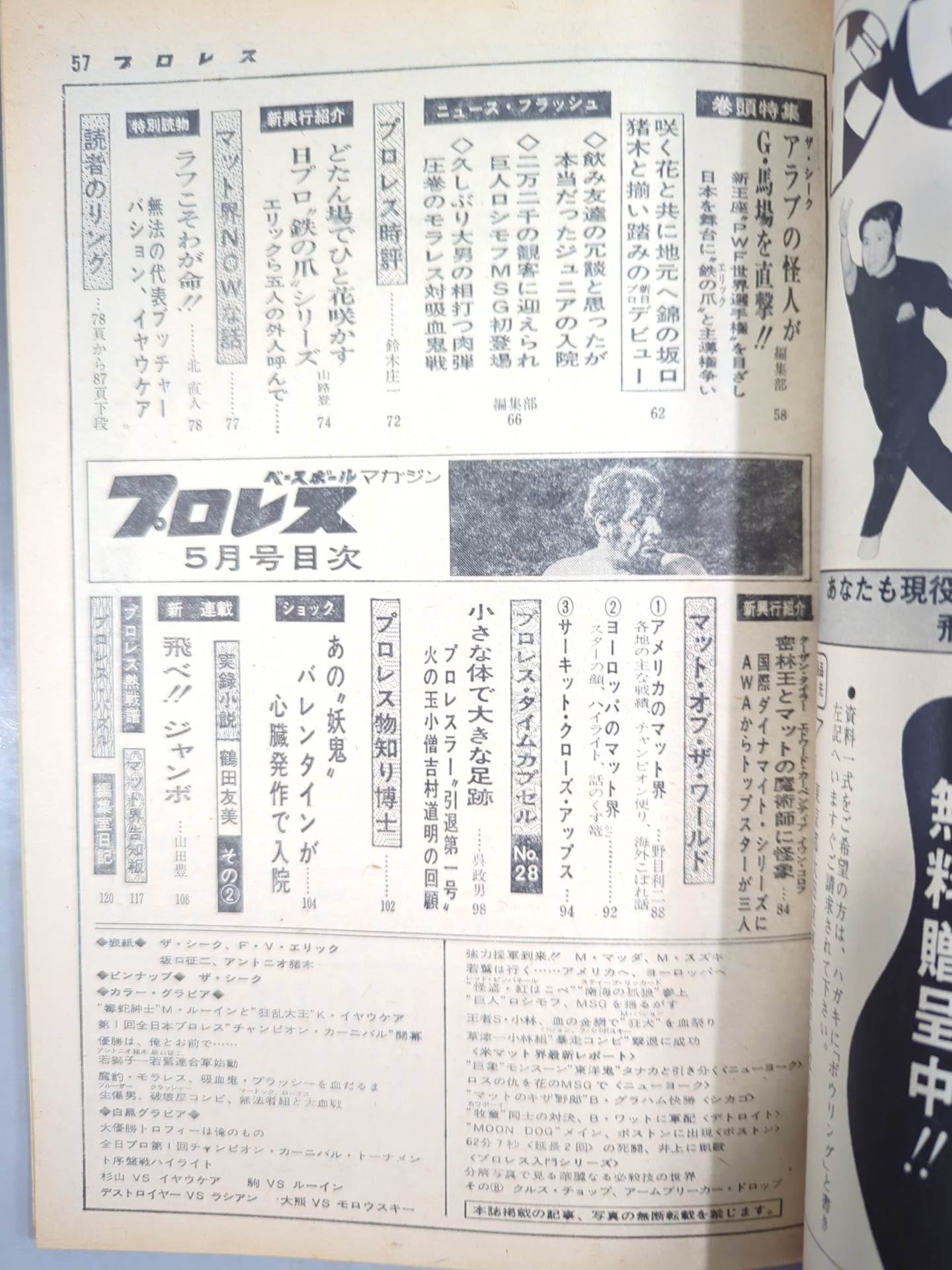 Monthly Pro Wrestling May 1973 issue