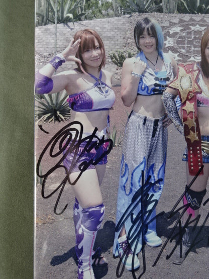 【全選手直筆サイン入り】イオ＆麻優＆カイリ＆ゆうなのルチャ体験 ★スターダム×メキシコ2014★