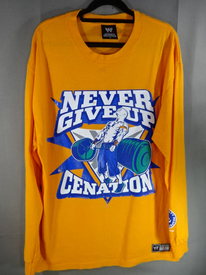 John Cena  Illustration Long Sleeve T-Shirt (1) (WWE (2008) / Orange)