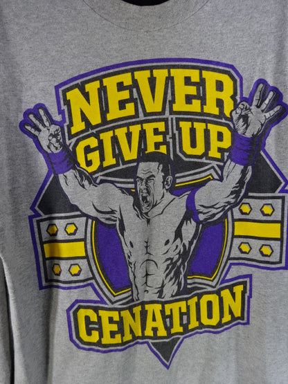 John Cena  Illustration Long Sleeve T-Shirt (3) (WWE (2008) / Gray)