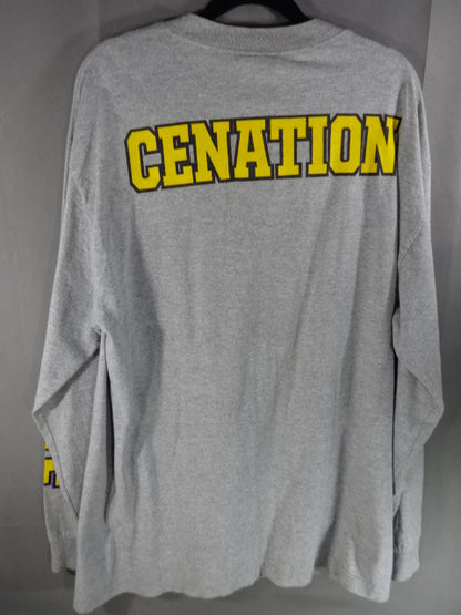 John Cena  Illustration Long Sleeve T-Shirt (3) (WWE (2008) / Gray)