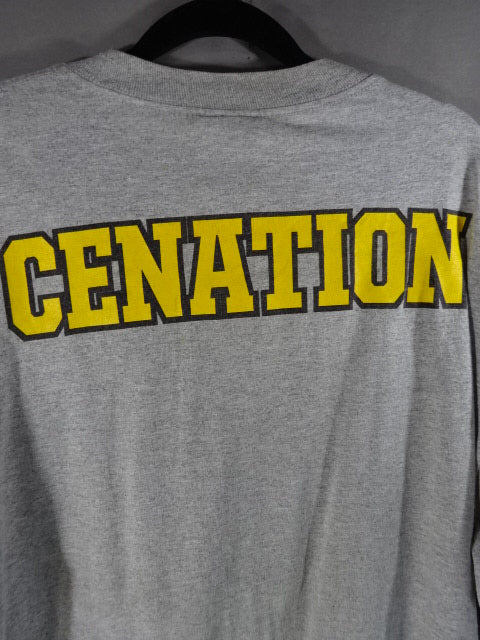 John Cena  Illustration Long Sleeve T-Shirt (3) (WWE (2008) / Gray)