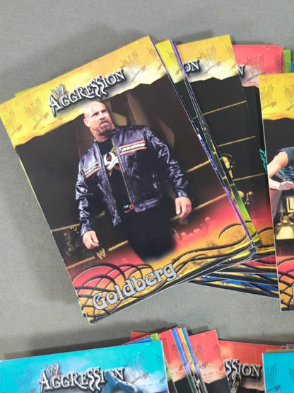 2003 FLEER WWE AGGRESSION 89 Regular Cards Full Complete Set