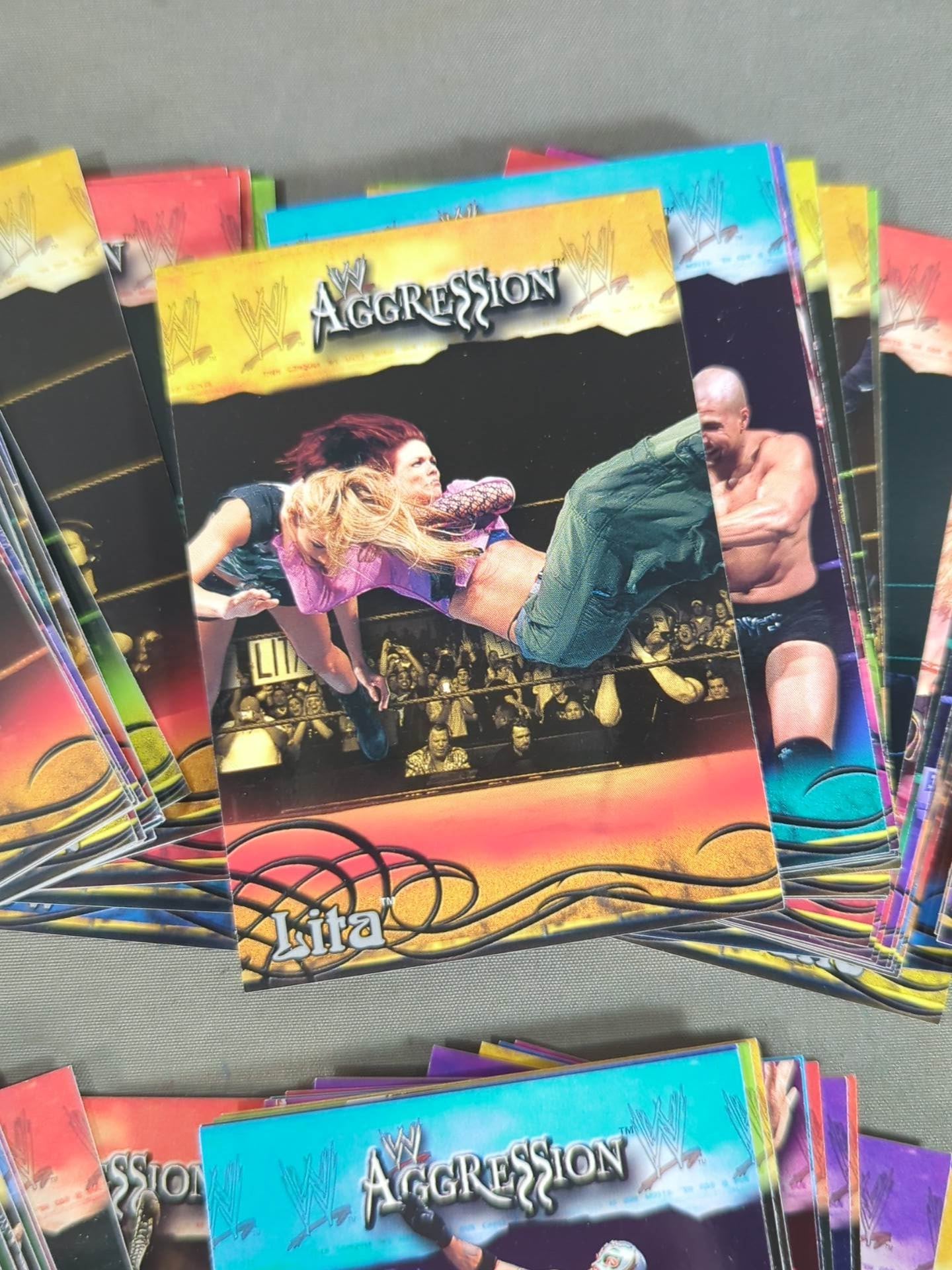 2003 FLEER WWE AGGRESSION 89 Regular Cards Full Complete Set