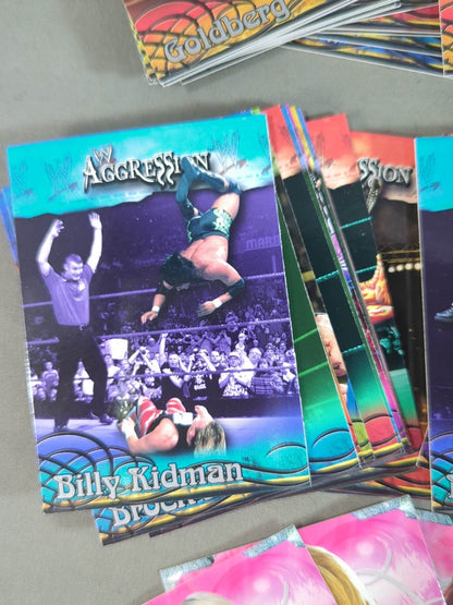 2003 FLEER WWE AGGRESSION 89 Regular Cards Full Complete Set