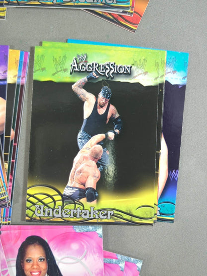 2003 FLEER WWE AGGRESSION 89 Regular Cards Full Complete Set