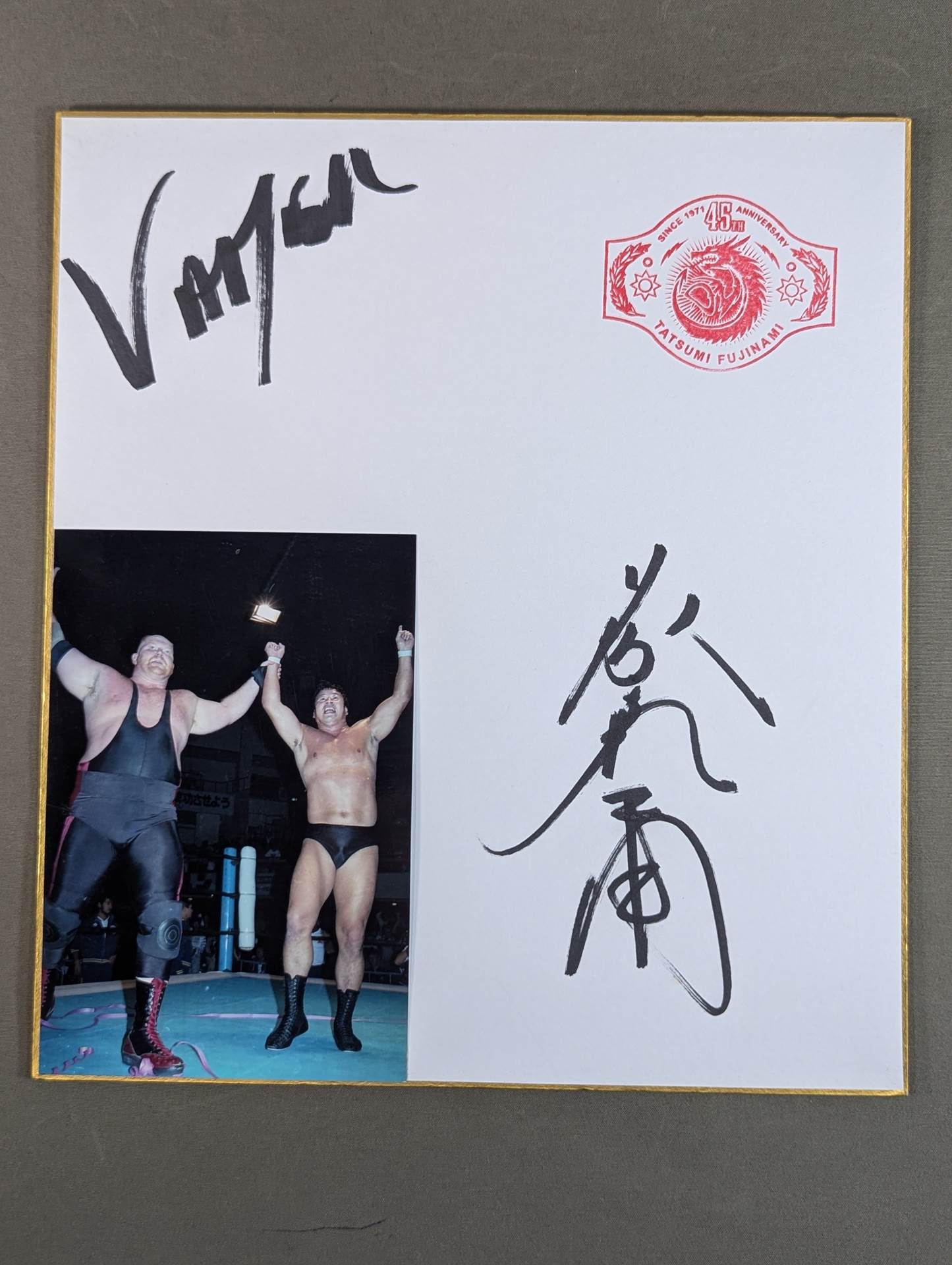 Tatsumi Fujinami &Vader ( photo paste)