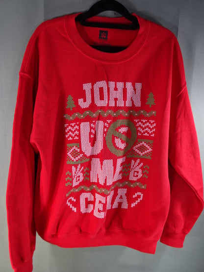 John Cena  Sweatshirt (1) (WWE (2010s) / Red)
