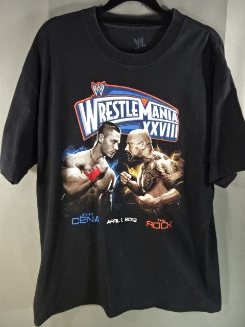 WRESTLEMANIA 28 John Cena  vs The Rock Picture T-Shirt (2011)