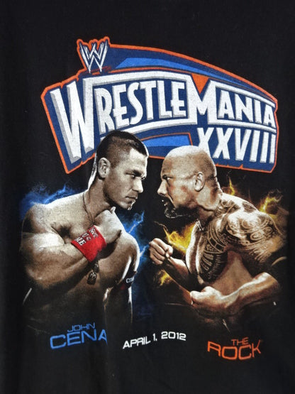 WRESTLEMANIA 28 John Cena  vs The Rock Picture T-Shirt (2011)