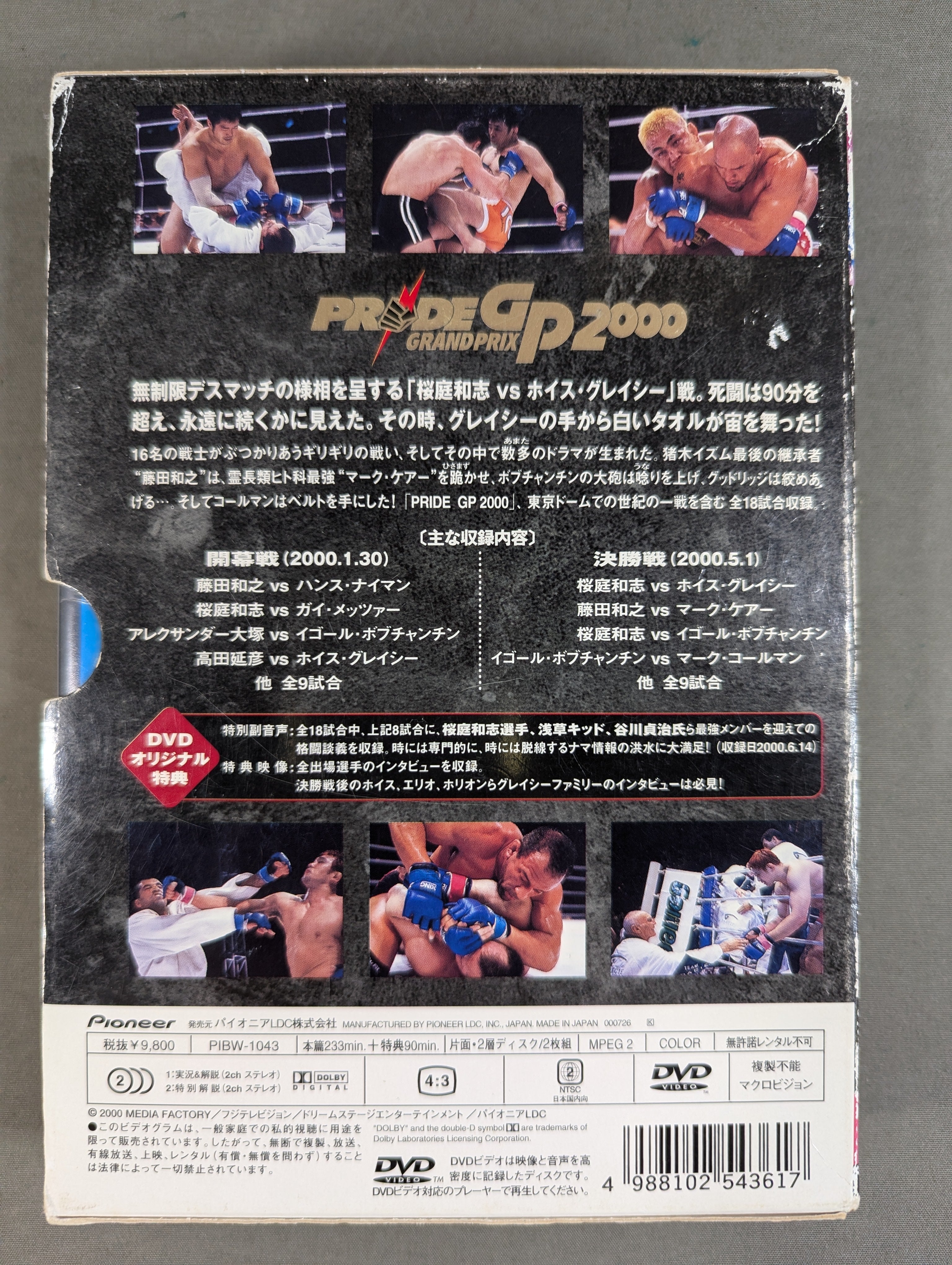 スポーツ・フィットネス PRIDE GP 2000 スポーツ・フィットネス PRIDE GP 2000 PRIDE GP 2000 ☆開幕戦＆決勝