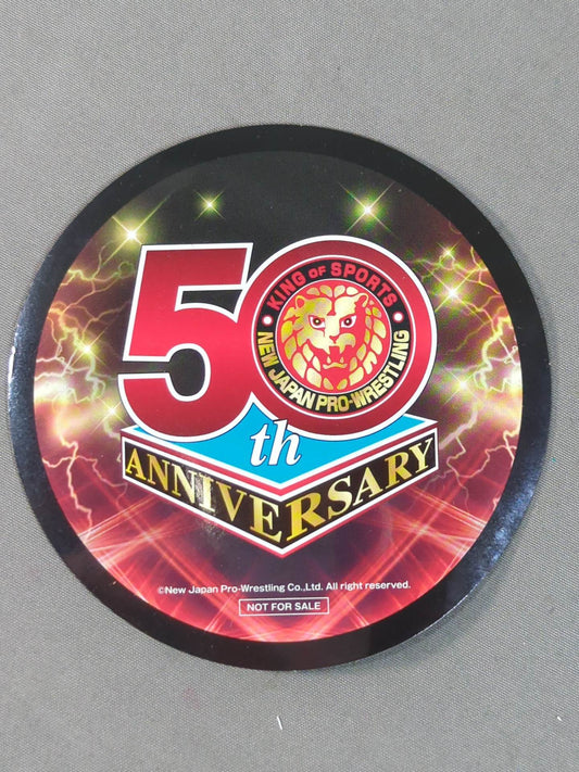 ★G1 CLIMAX 32来場特典★ 50周年記念ロゴ マグネットシート