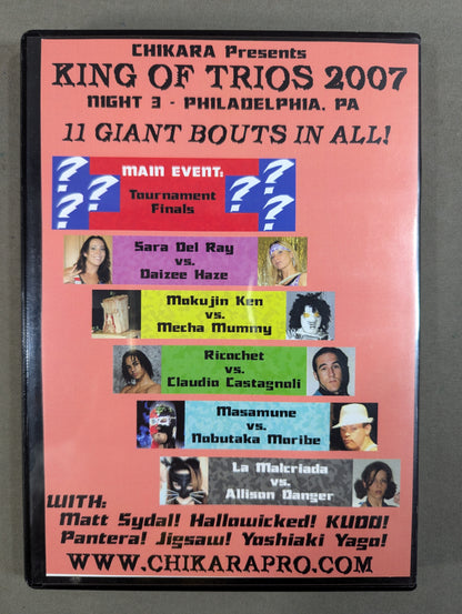 CHIKARA KING of TRIOS Night.3 2/18/07 PHILADELPHIA, PA