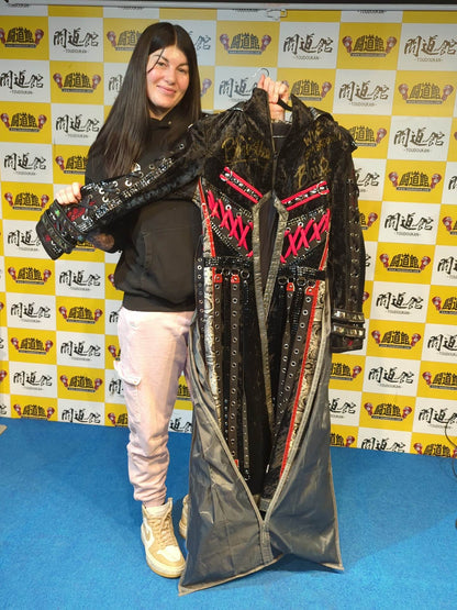 Blair Davenport (Bea Priestley ) ★WWE worn by him  Black×red gown ★