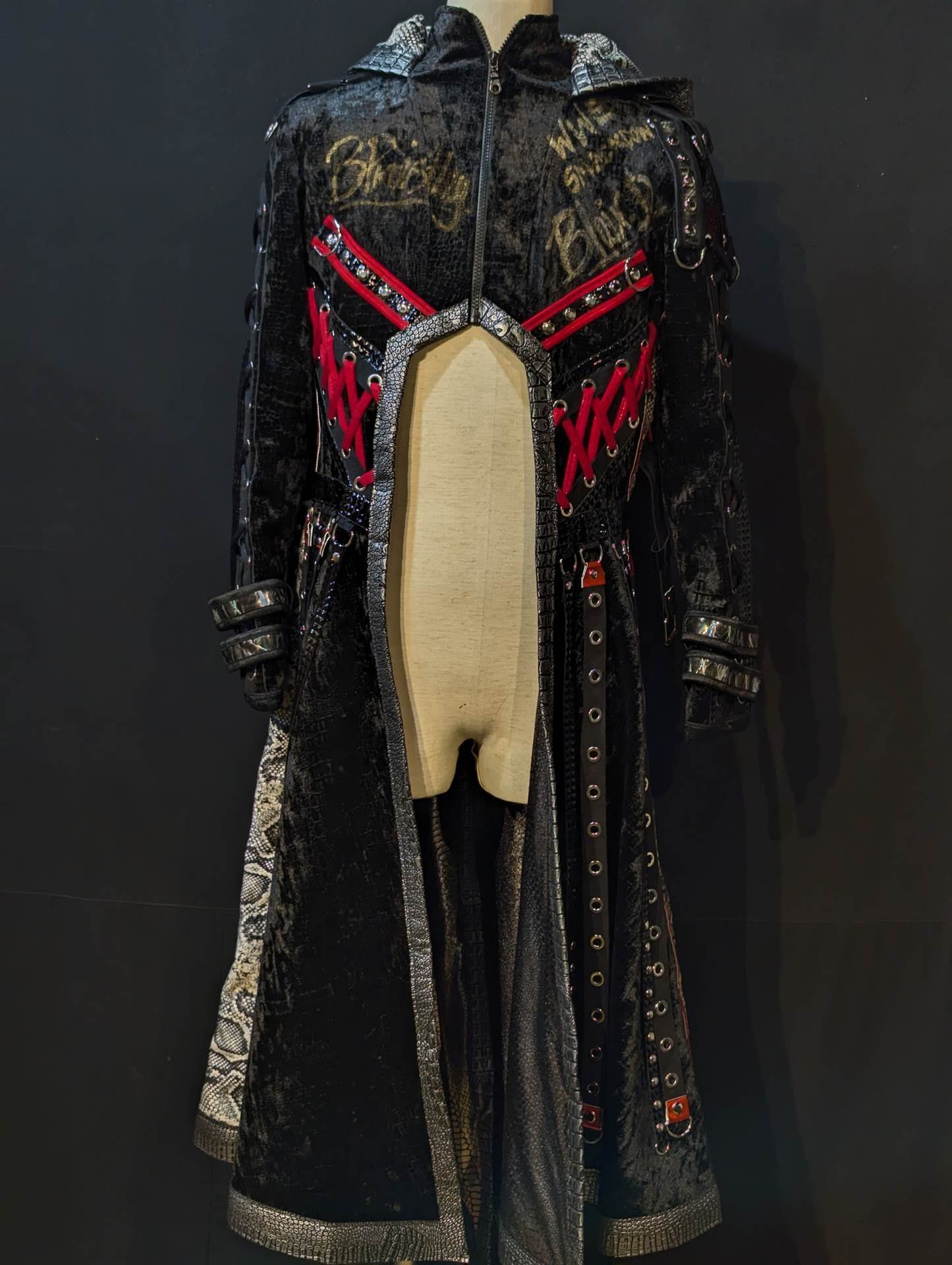 Blair Davenport (Bea Priestley ) ★WWE worn by him  Black×red gown ★