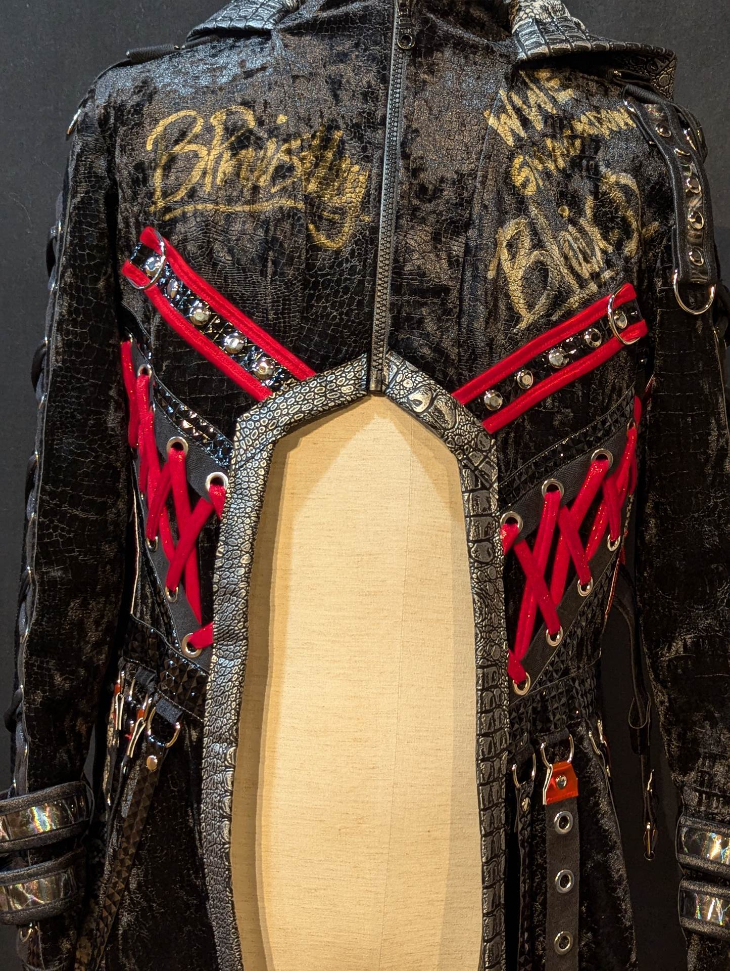 Blair Davenport (Bea Priestley ) ★WWE worn by him  Black×red gown ★