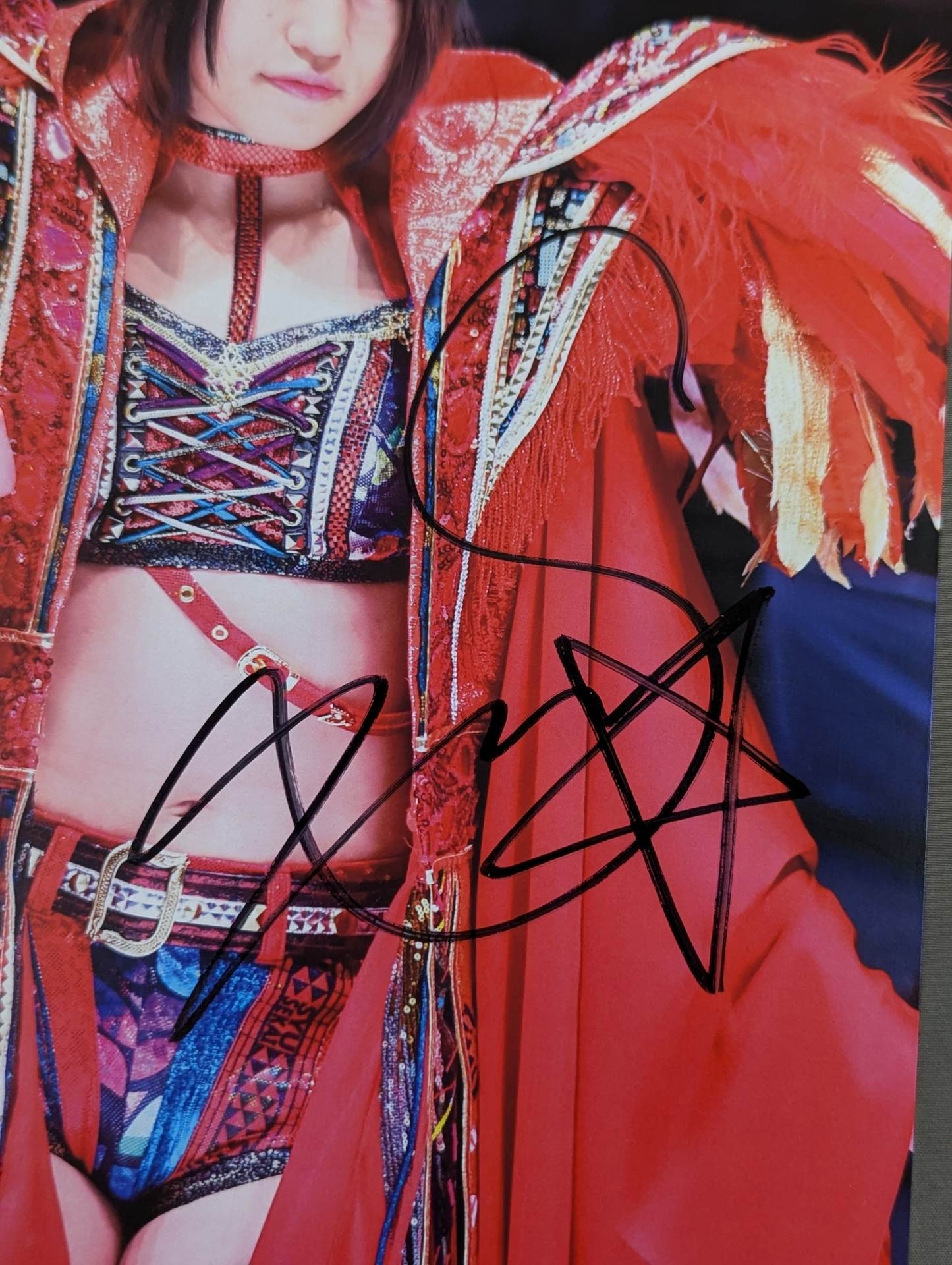 Akari hand signed autograph stardom Pro-Photo (H-7)