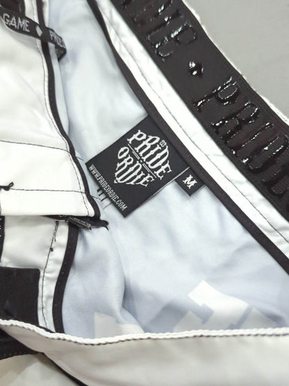 PRiDE or DiE Fight Shorts (5) (Black× White)