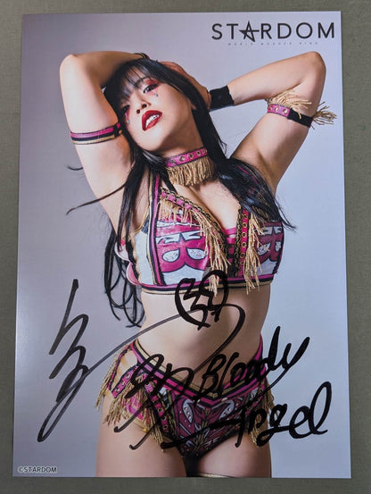 Mina Shirakawa  hand signed autograph  Starda Pro-Photo (H-9)