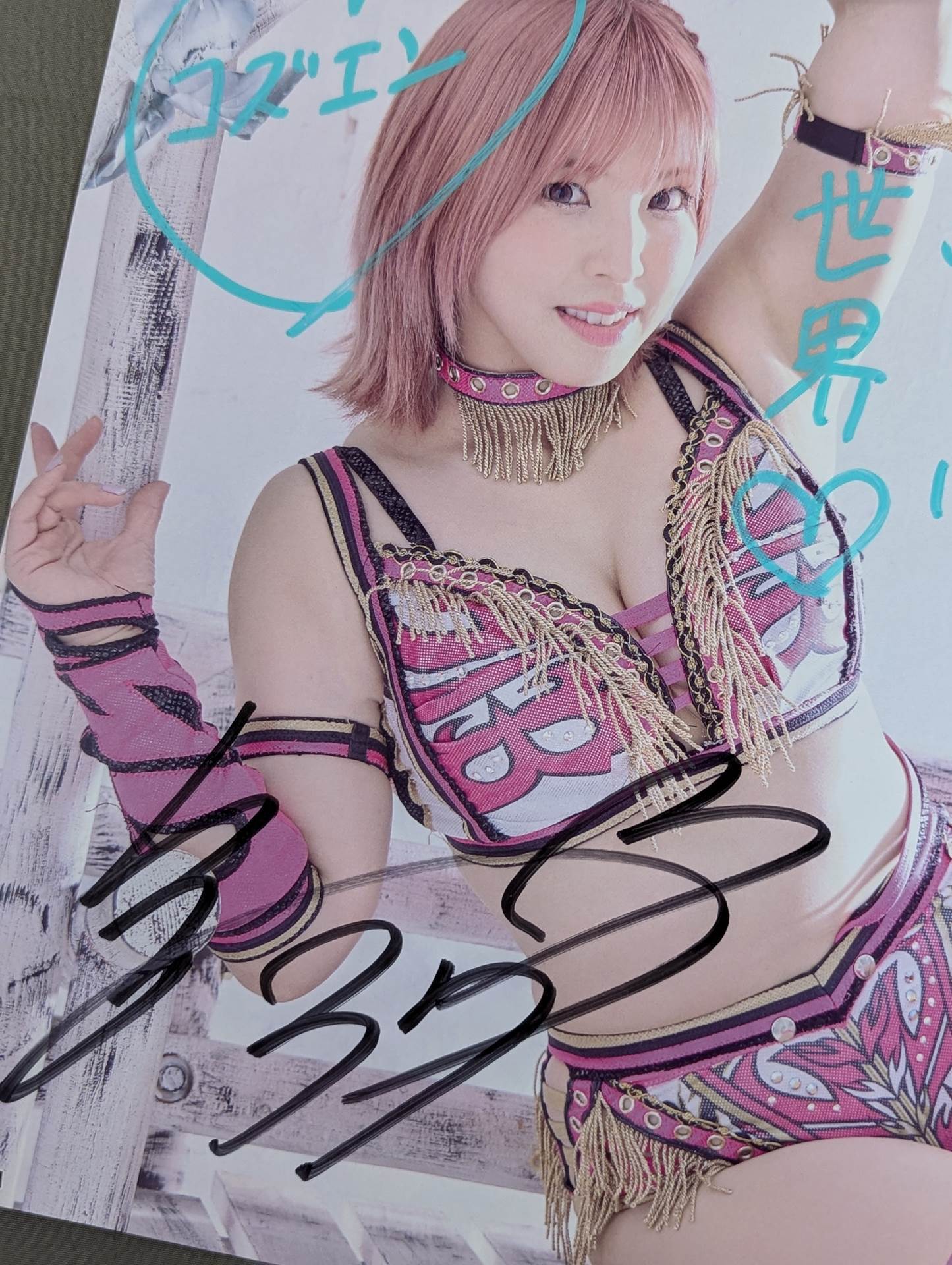 白川未奈 直筆サイン入り スターダムポートレート(I-1) – 闘道館