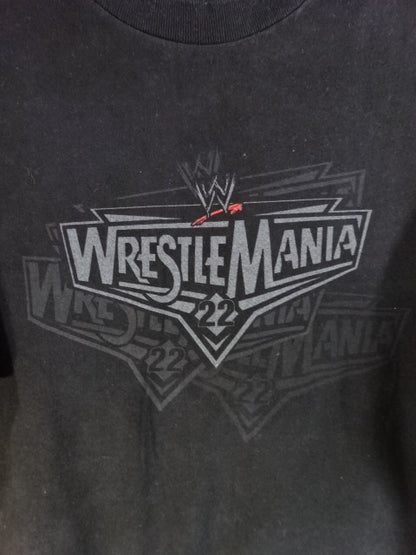 WRESTLEMANIA 22 ロングスリーブTシャツ(WWE(2005) / ブラック)