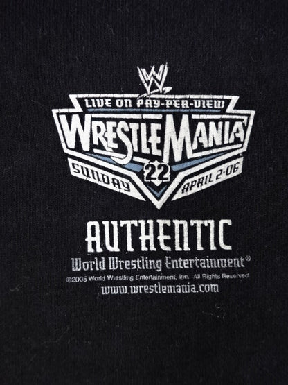 WRESTLEMANIA 22 ロングスリーブTシャツ(WWE(2005) / ブラック)