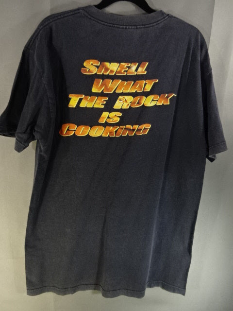 ザ・ロック ピクチャーTシャツ①(WWF(2000) / ブラック)