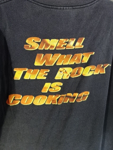 ザ・ロック ピクチャーTシャツ①(WWF(2000) / ブラック)