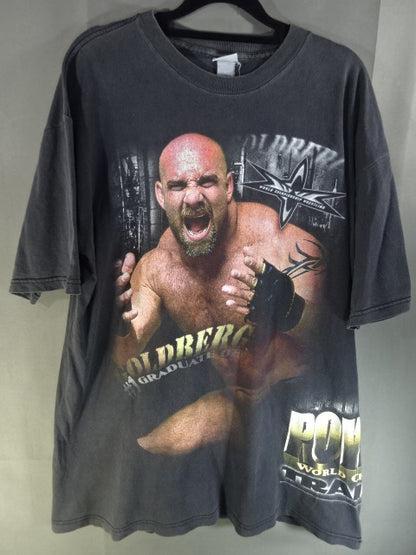 ビル・ゴールドバーグ ピクチャー Tシャツ①(WCW(1999) / ブラック)