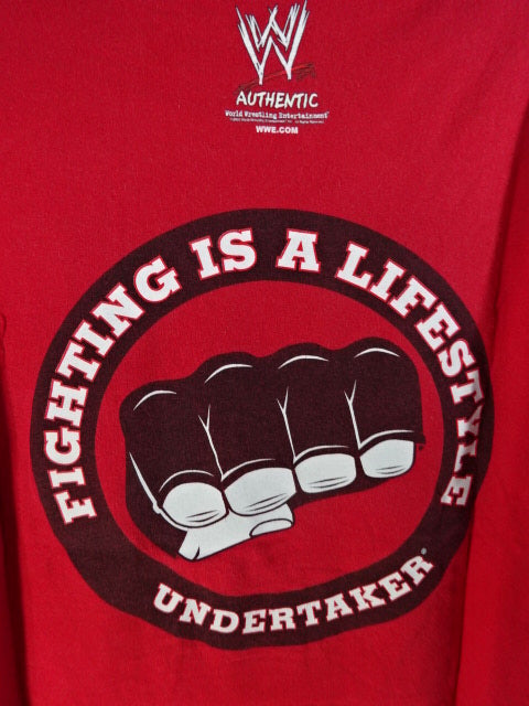 アンダーテイカー Tシャツ①(WWE(2002) / レッド)