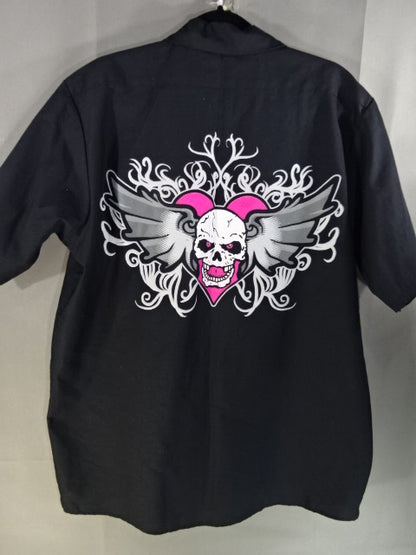 ブレット・ハート オープンカラーシャツ①(WWE(2010s) / ブラック)