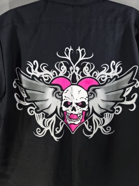 ブレット・ハート オープンカラーシャツ①(WWE(2010s) / ブラック)