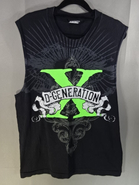 D-GENERATION X ノースリーブTシャツ①(WWE(2007) / ブラック)