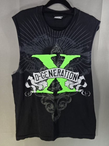 D-GENERATION X ノースリーブTシャツ①(WWE(2007) / ブラック)