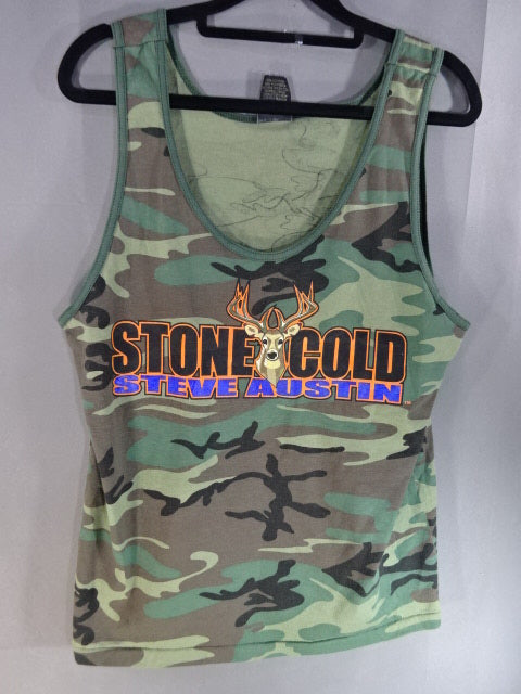 ストーンコールド・スティーブ・オースチン タンクトップ①(WWF(2000) / カモフラ)