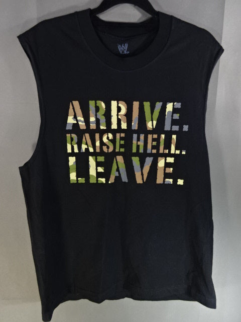 ストーンコールド・スティーブ・オースチン ノースリーブTシャツ①(WWE(2013) / ブラック)