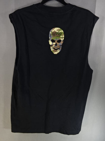 ストーンコールド・スティーブ・オースチン ノースリーブTシャツ①(WWE(2013) / ブラック)